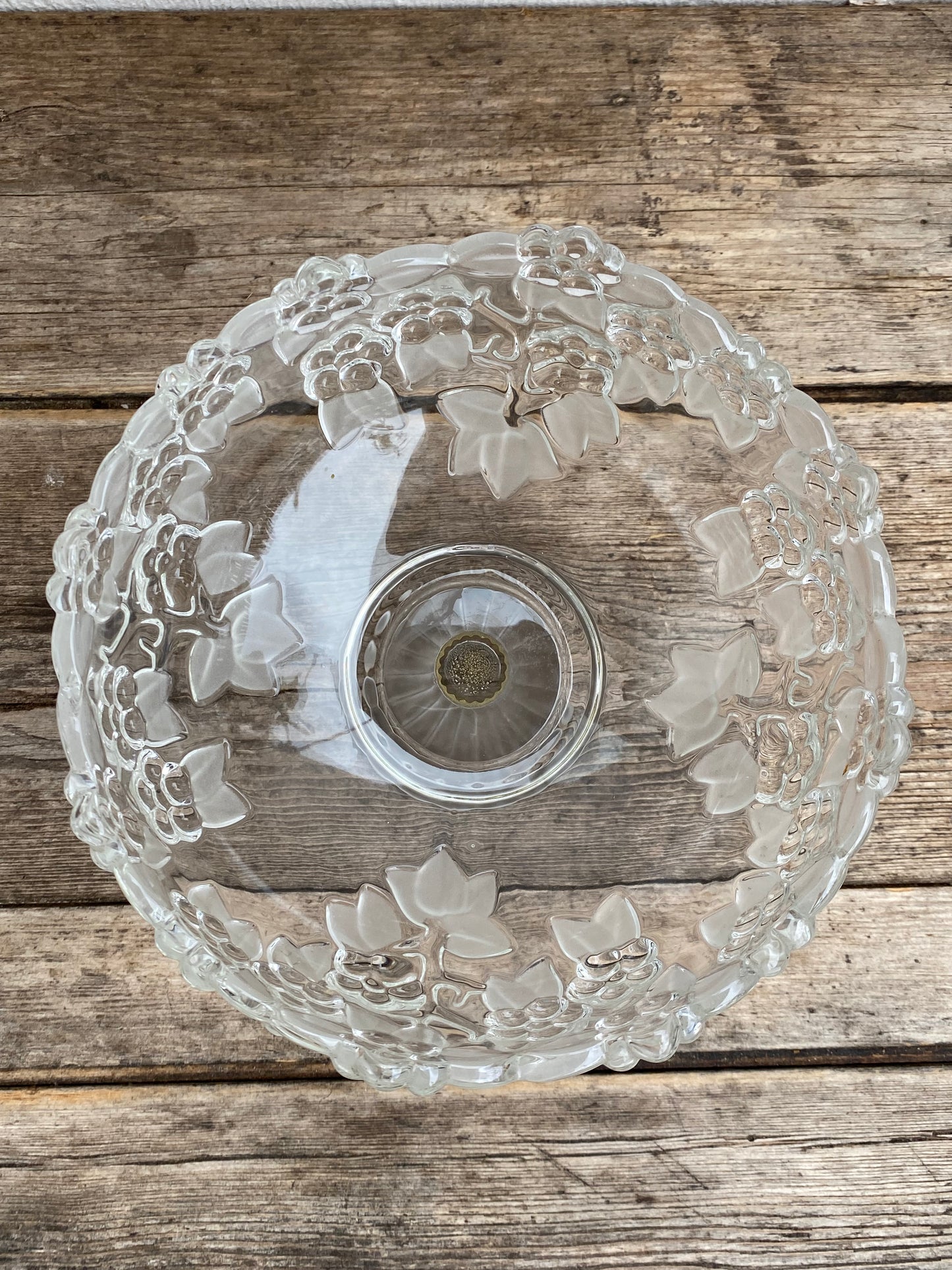 Compotier en cristal ou coupe a fruits vintage