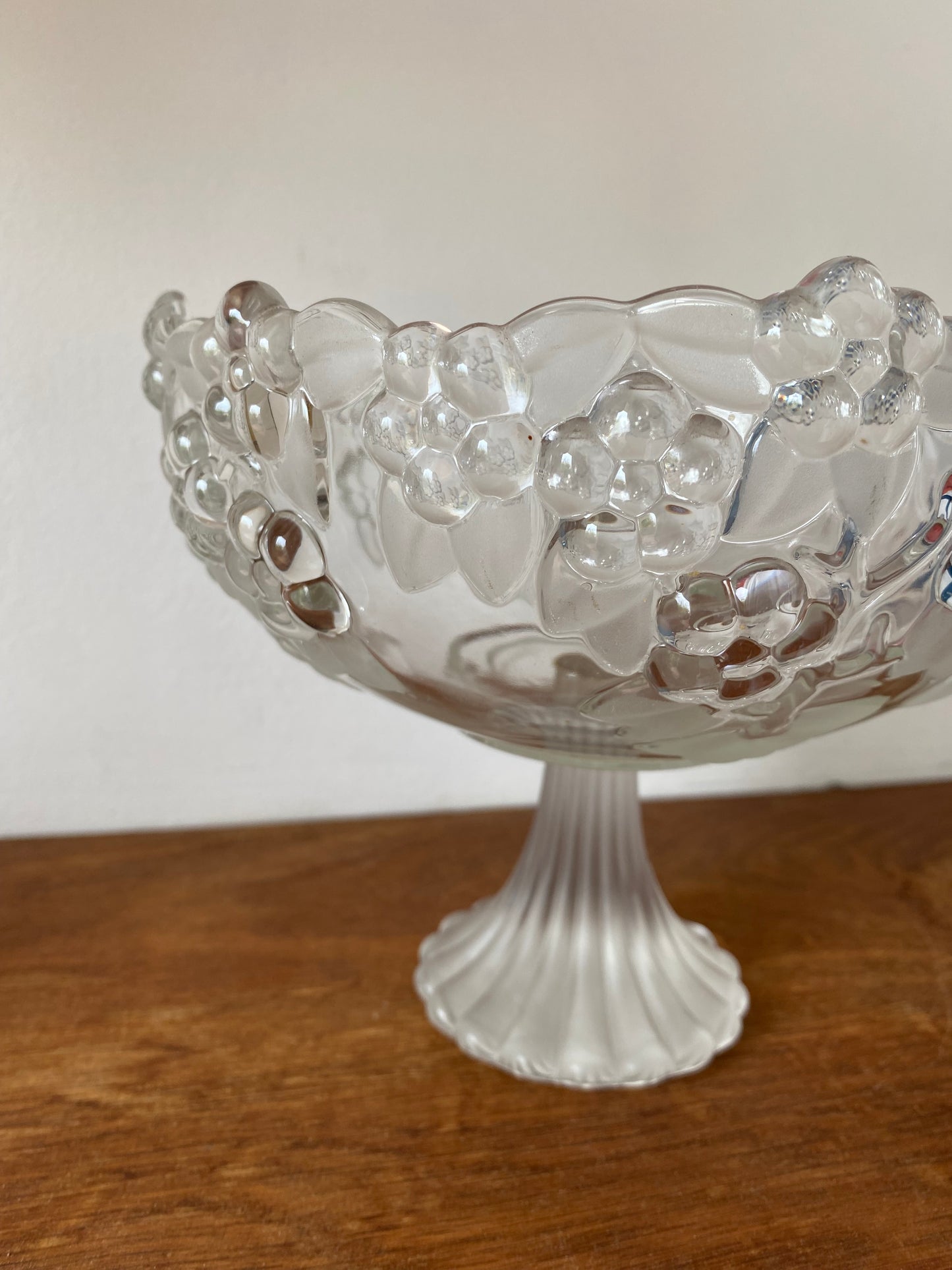 Compotier en cristal ou coupe a fruits vintage