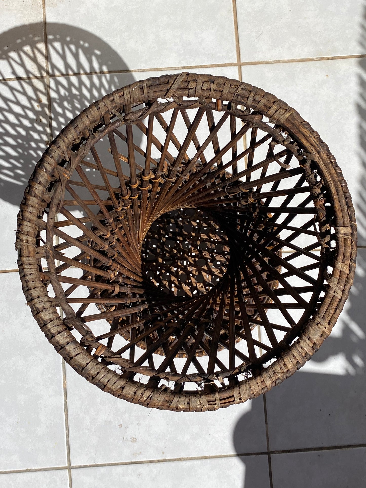 Tabouret rotin et cannage Tamtam