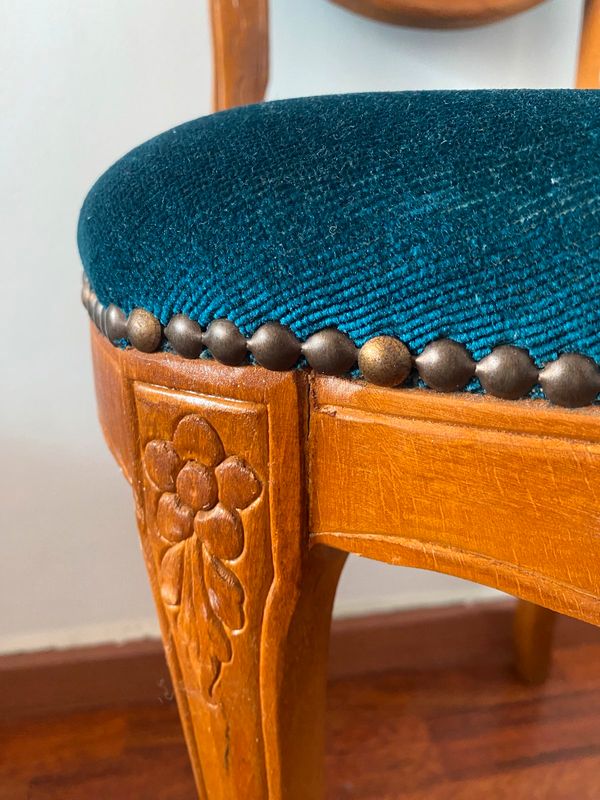 Chaise médaillon vintage Louis Philippe