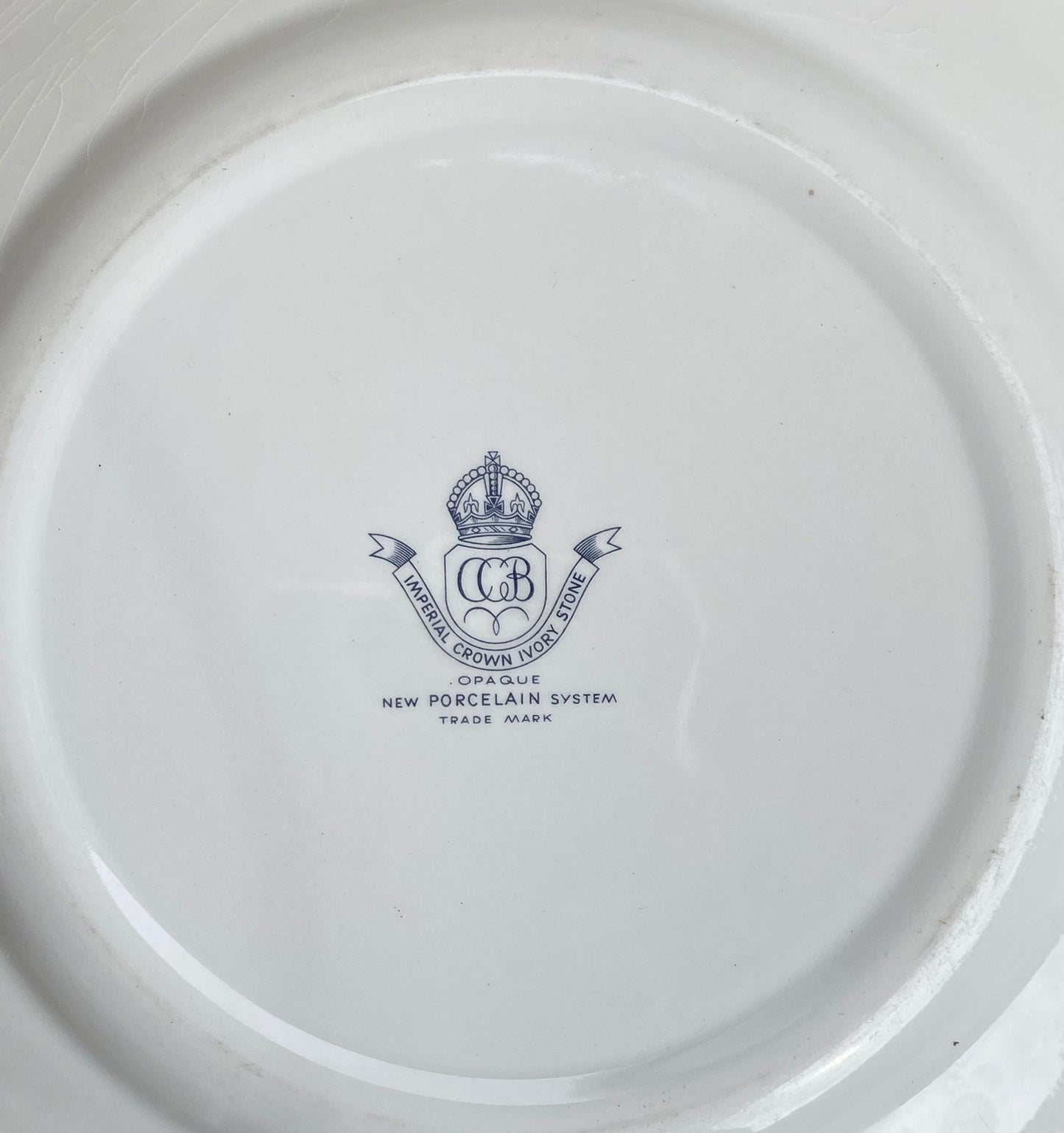Paire d’assiettes a fleurs en porcelaine vintage CCB