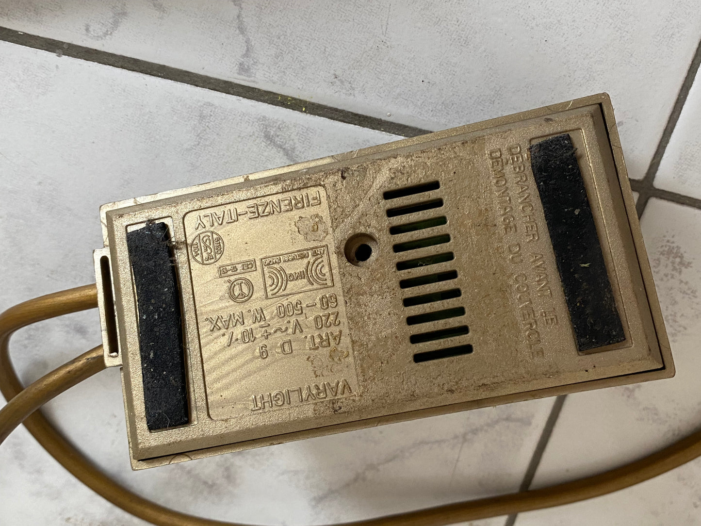 Lampe halogène en bronze