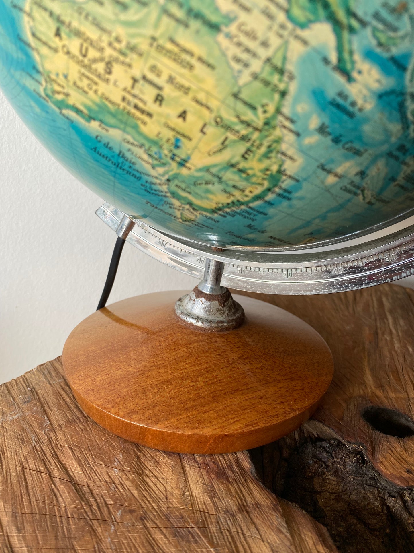 Globe lumineux vintage