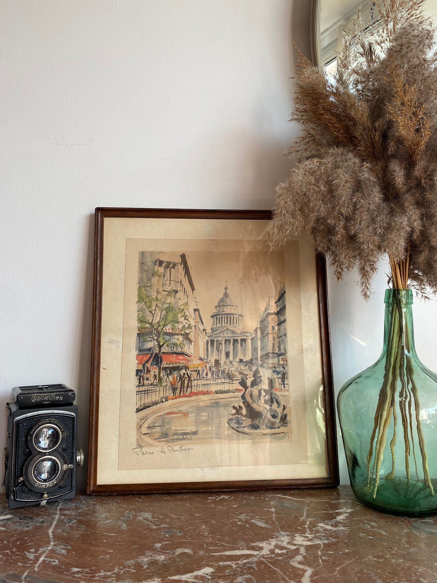 Litho du Panthéon - Paris 1943 signée Herbelot