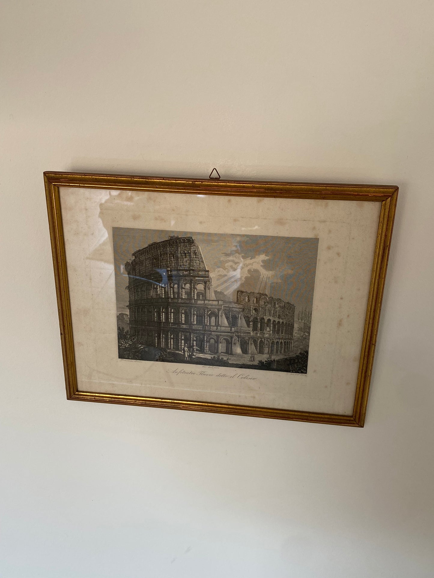 Lithographie du Colisée de Rome 1832