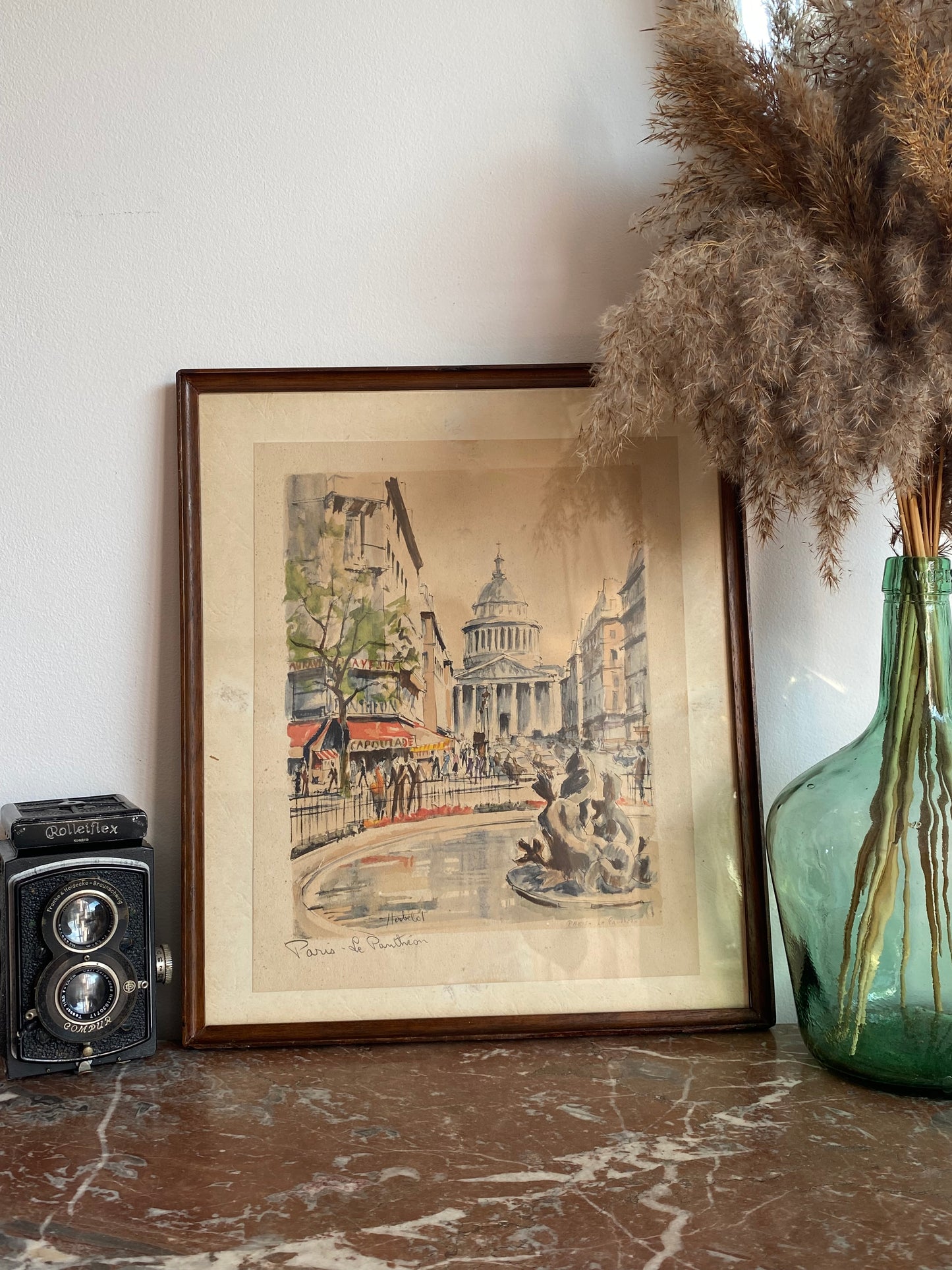 Litho du Panthéon - Paris 1943 signée Herbelot