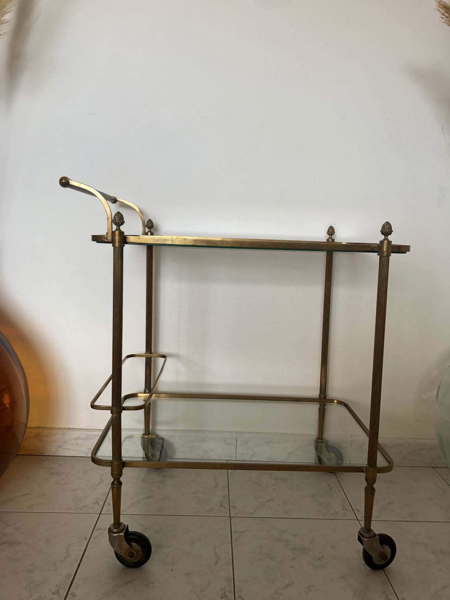Desserte vintage en laiton