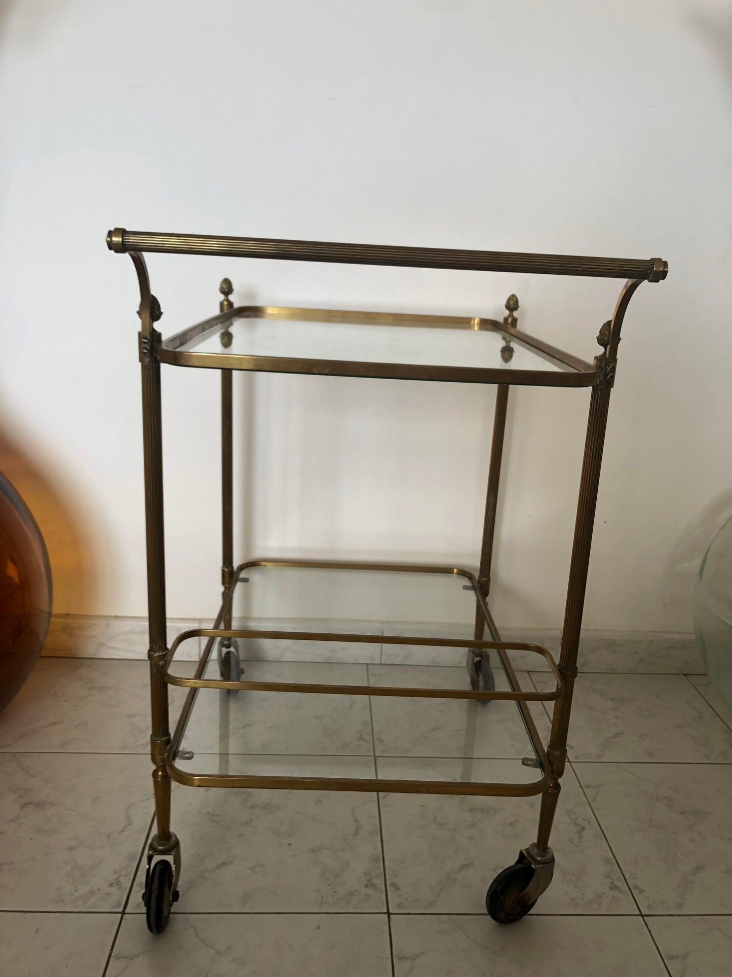 Desserte vintage en laiton