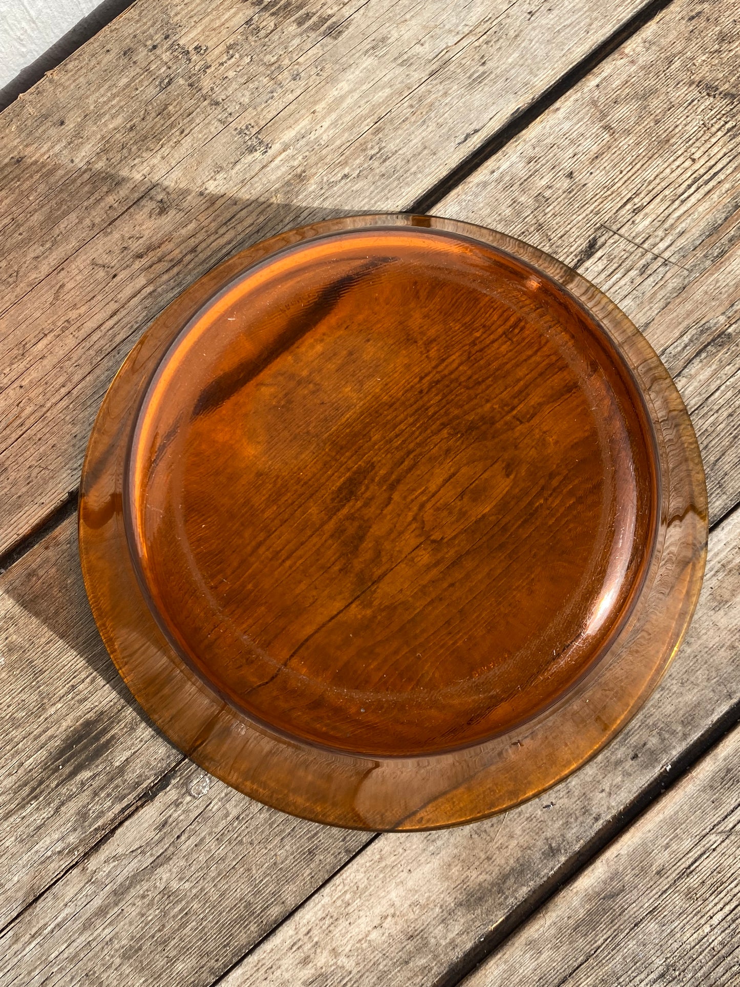 Saladier vintage Duralex ambré