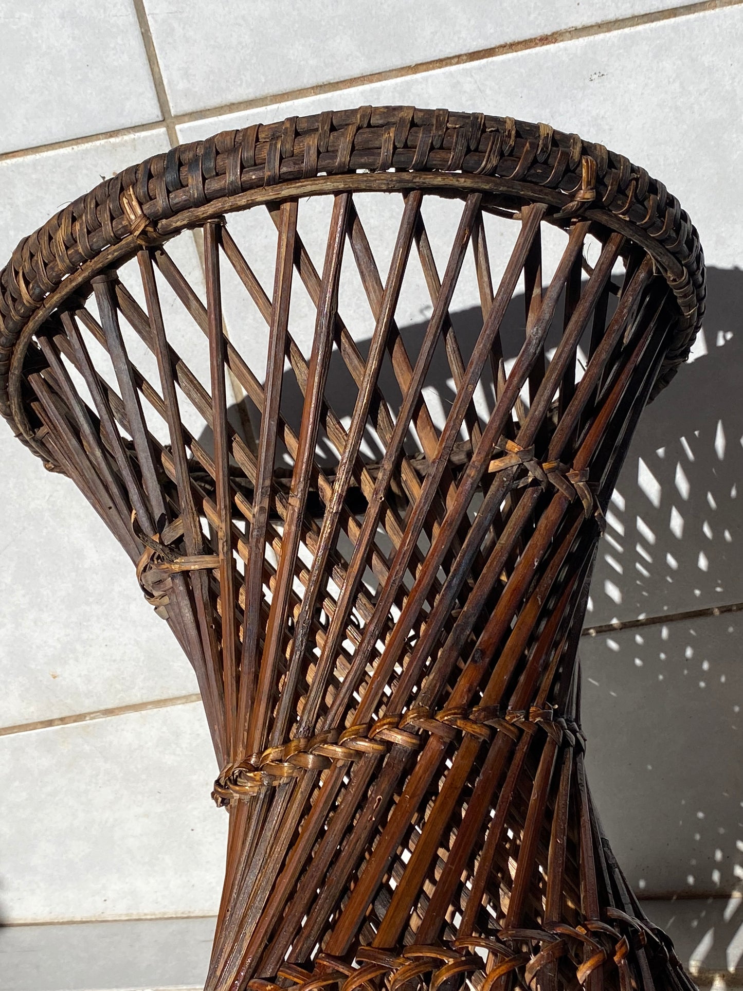 Tabouret rotin et cannage Tamtam