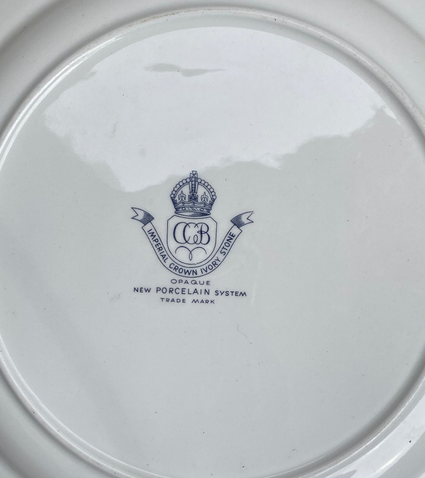 Paire d’assiettes a fleurs en porcelaine vintage CCB
