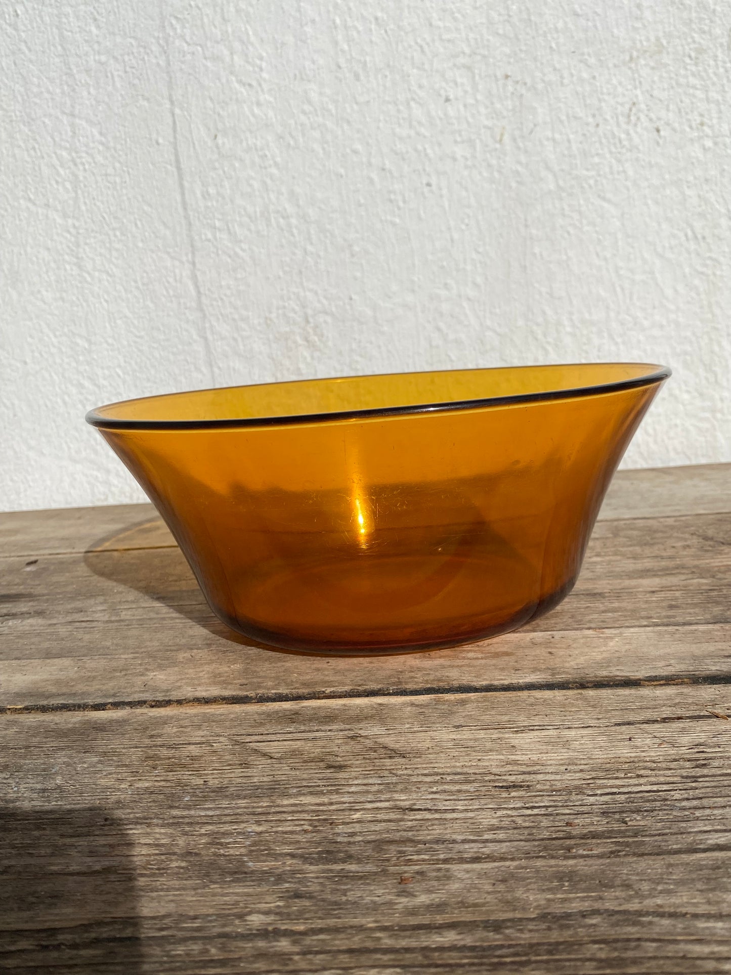 Saladier vintage Duralex ambré