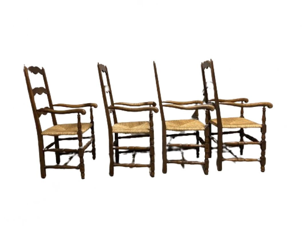 4 Fauteuils provençaux