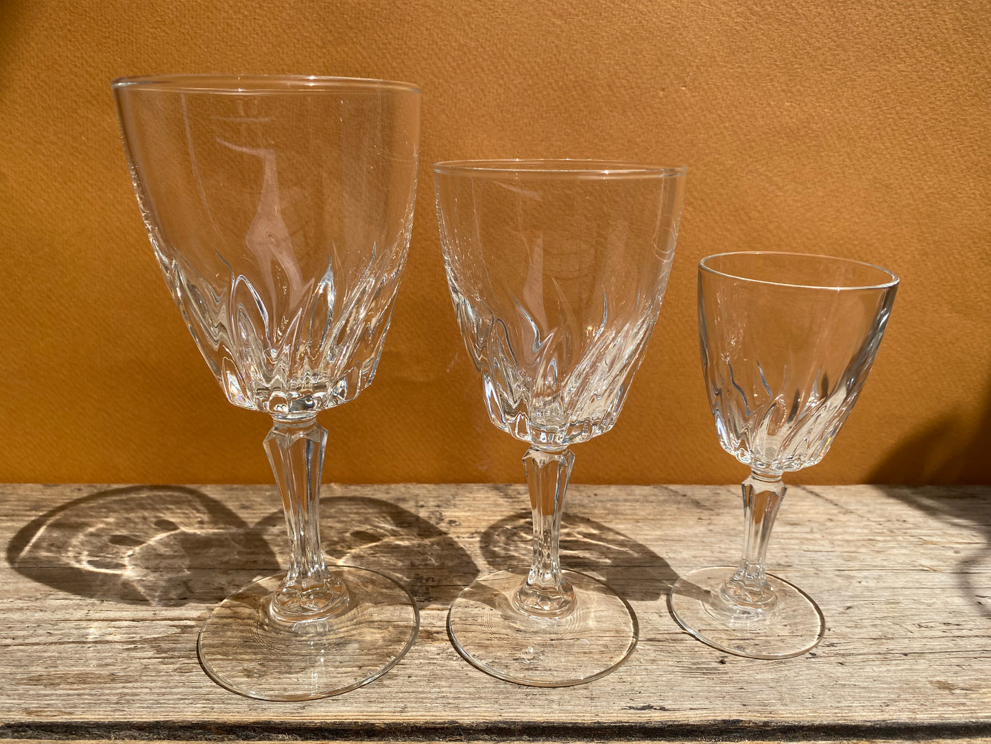Lot de 12 verres à eau Flamenco Cristal d’Arques vintage