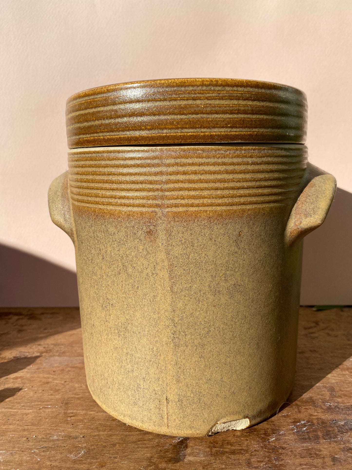 Petit Pot à confit en grès