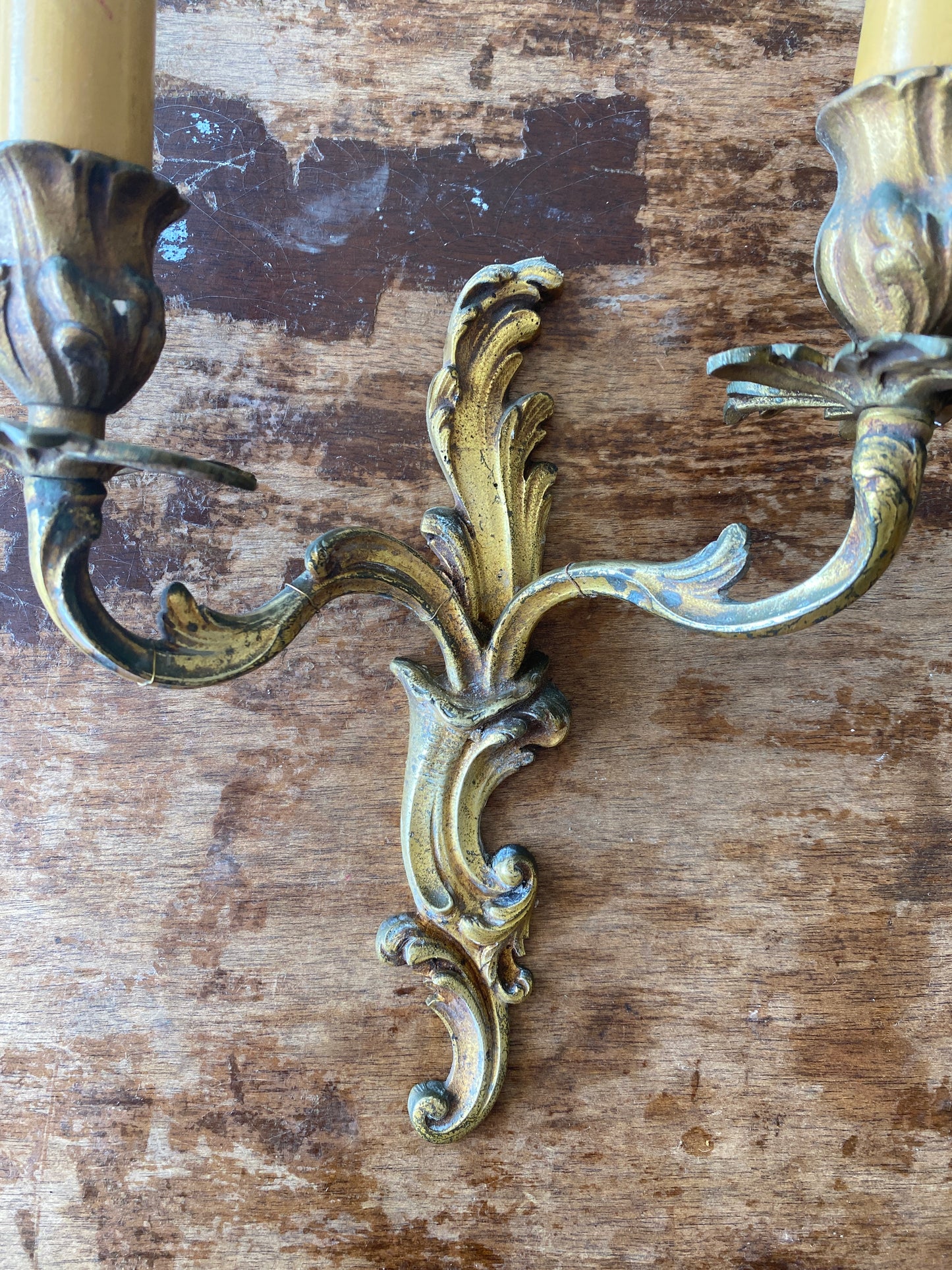 Paire d’appliques vintage 2 feux