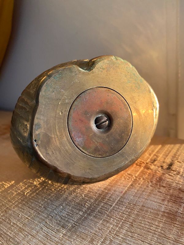 Tirelire hiboux laiton vintage