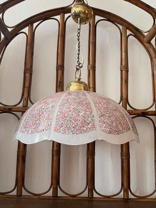 Suspension en granit rose vintage