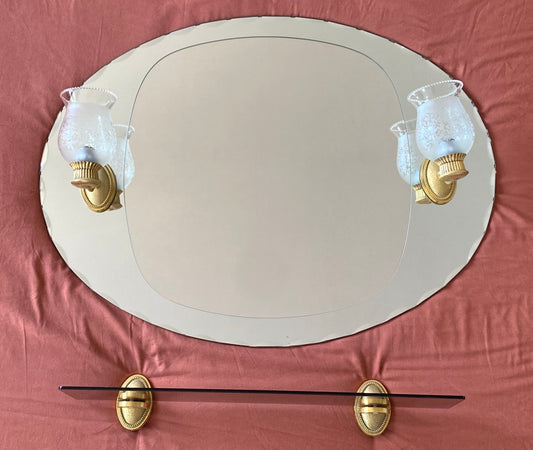 Miroir de salle de bain vintage