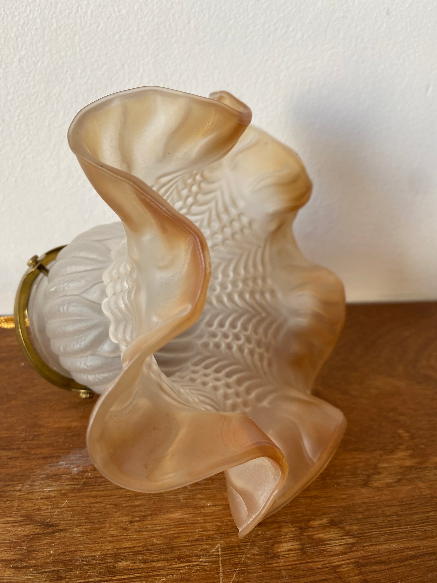 Baladeuse vintage blanche et marron