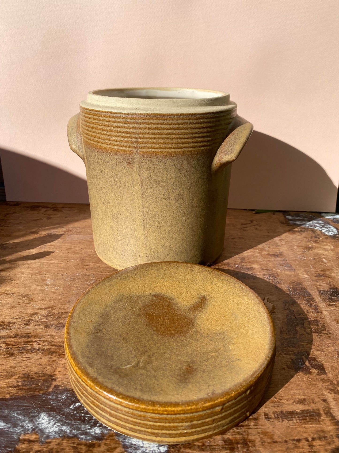 Petit Pot à confit en grès