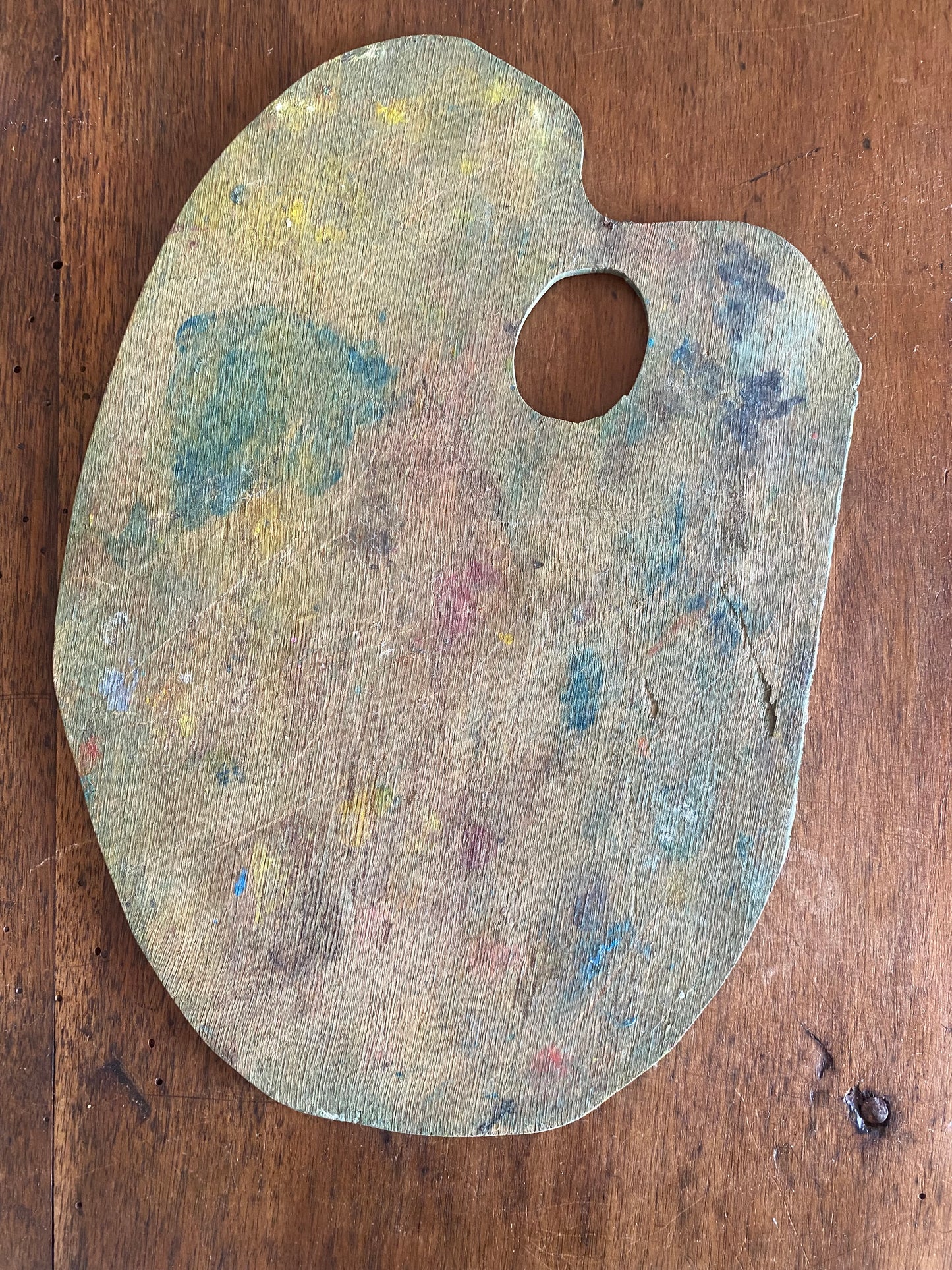 Palette de peintre ancienne