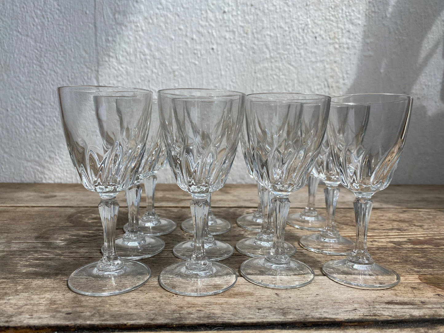 Lot de 12 verres à eau Flamenco Cristal d’Arques vintage