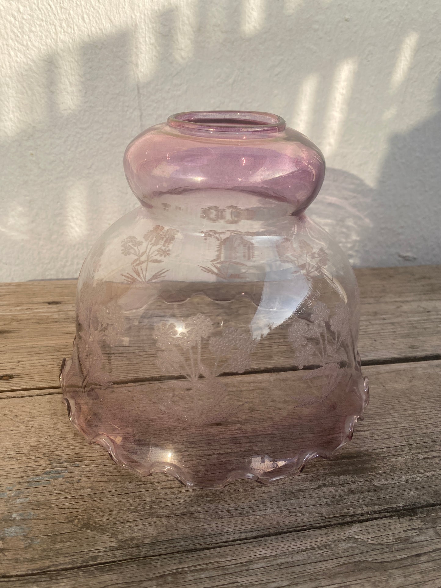 Baladeuse vintage tulipe violette