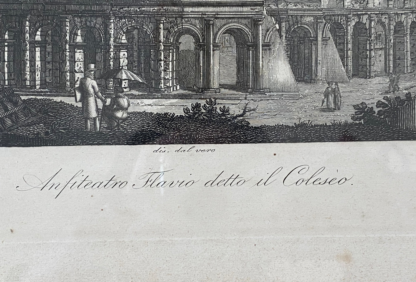 Lithographie du Colisée de Rome 1832