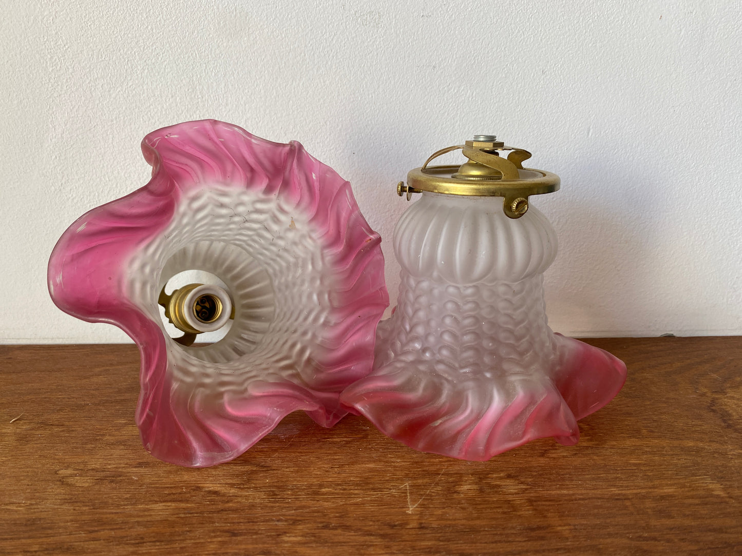 Duo de baladeuses roses vintage