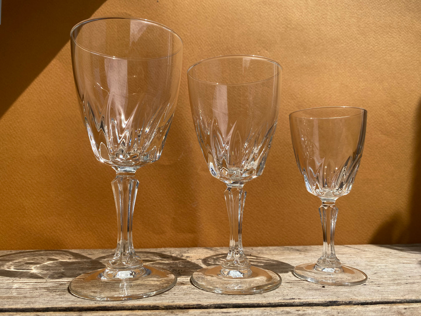 Lot de 12 verres à eau Flamenco Cristal d’Arques vintage