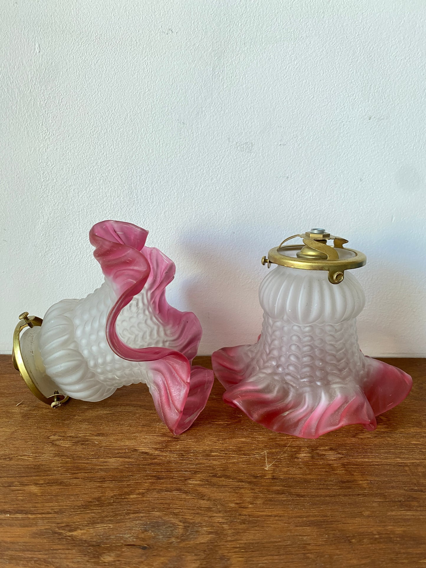Duo de baladeuses roses vintage