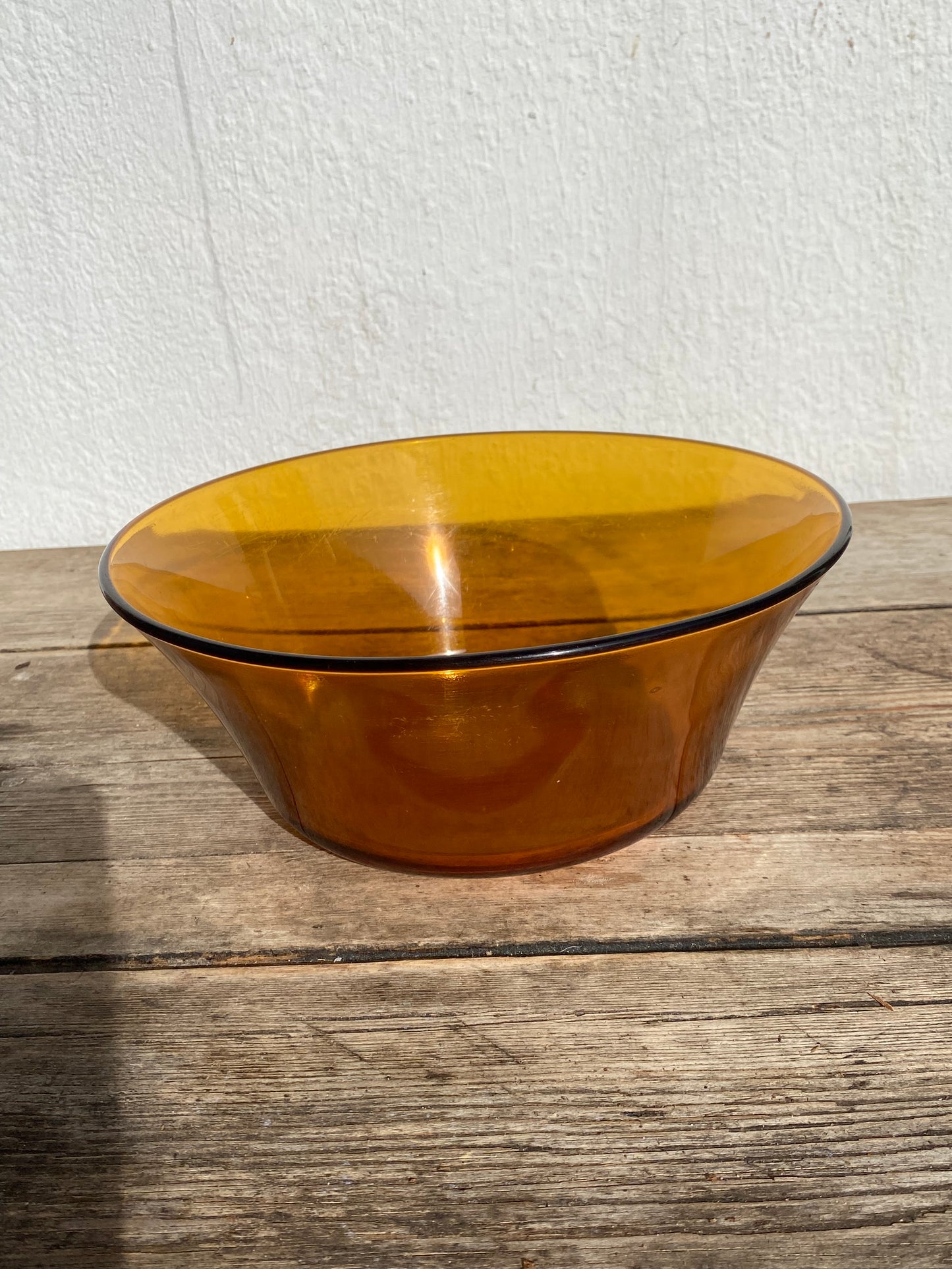 Saladier vintage Duralex ambré