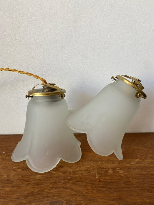 Duo de baladeuses tulipe vintage