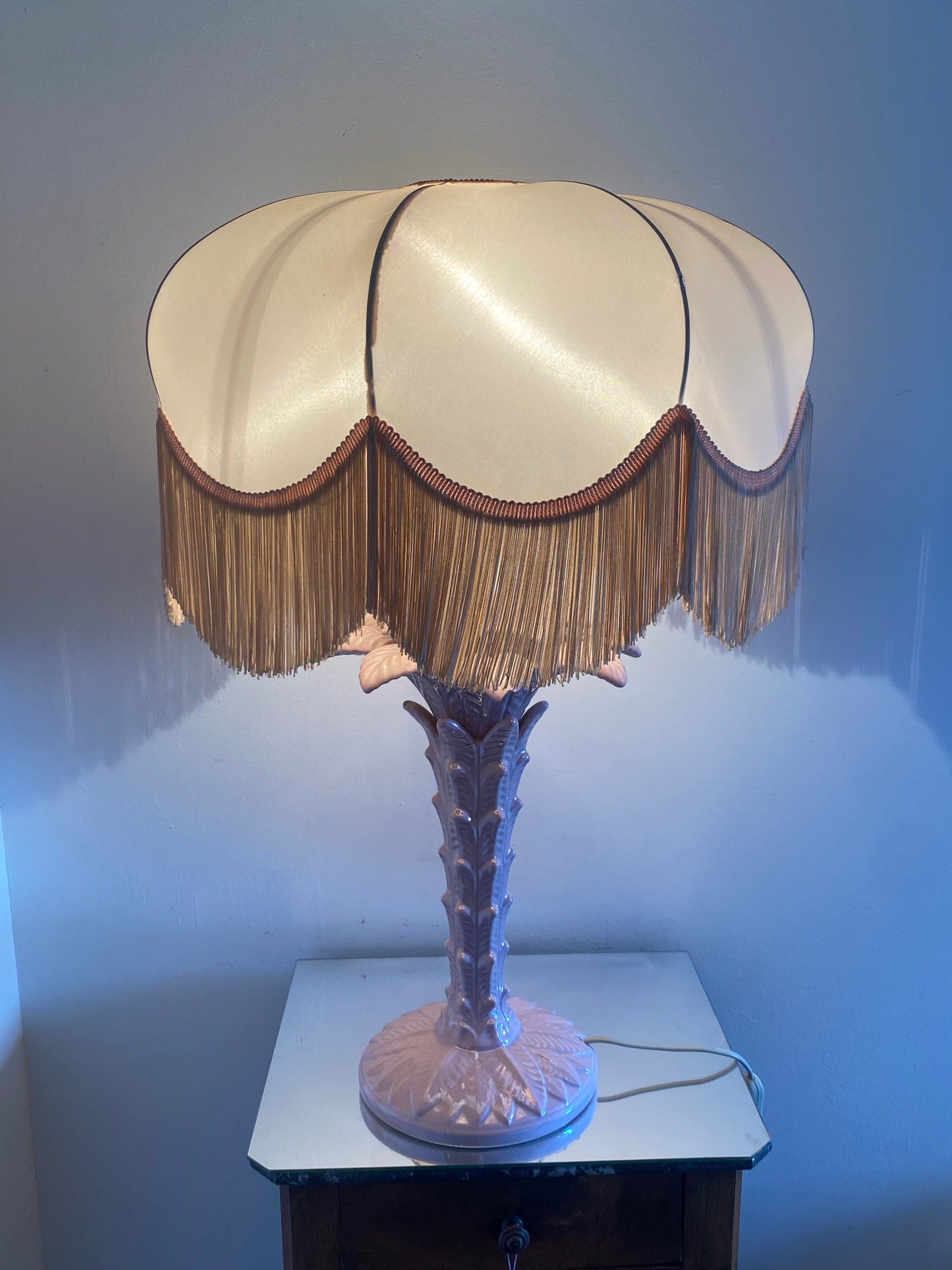 Lampe Palmier retro rose