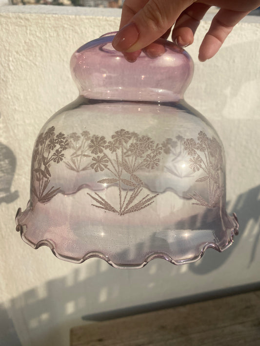 Baladeuse vintage tulipe violette