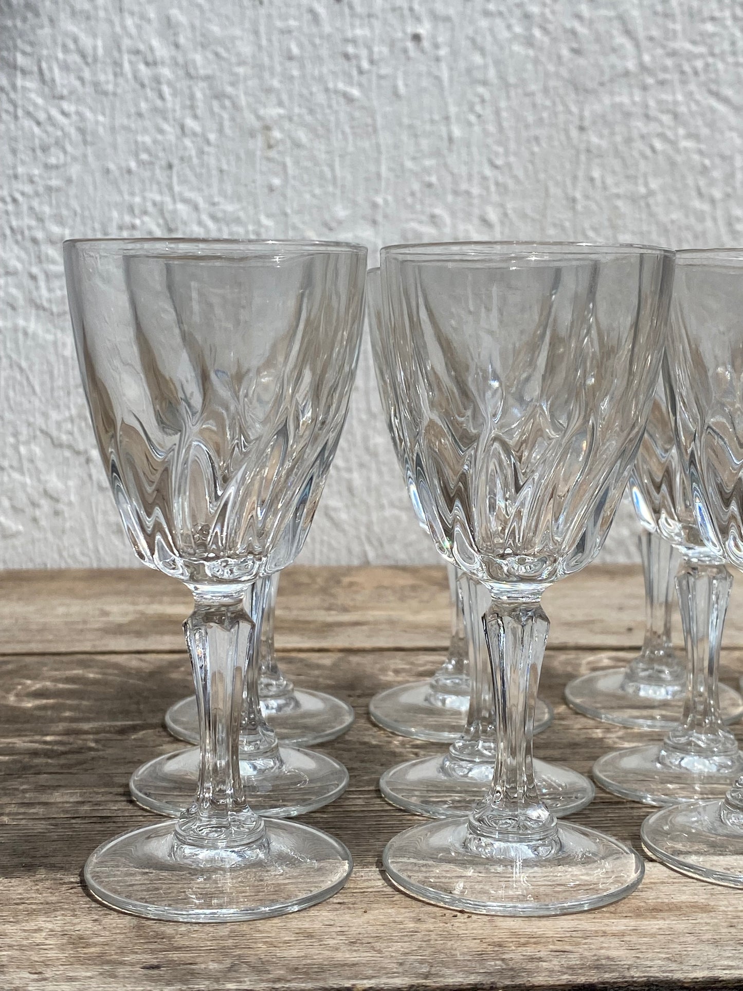 Lot de 12 verres à eau Flamenco Cristal d’Arques vintage