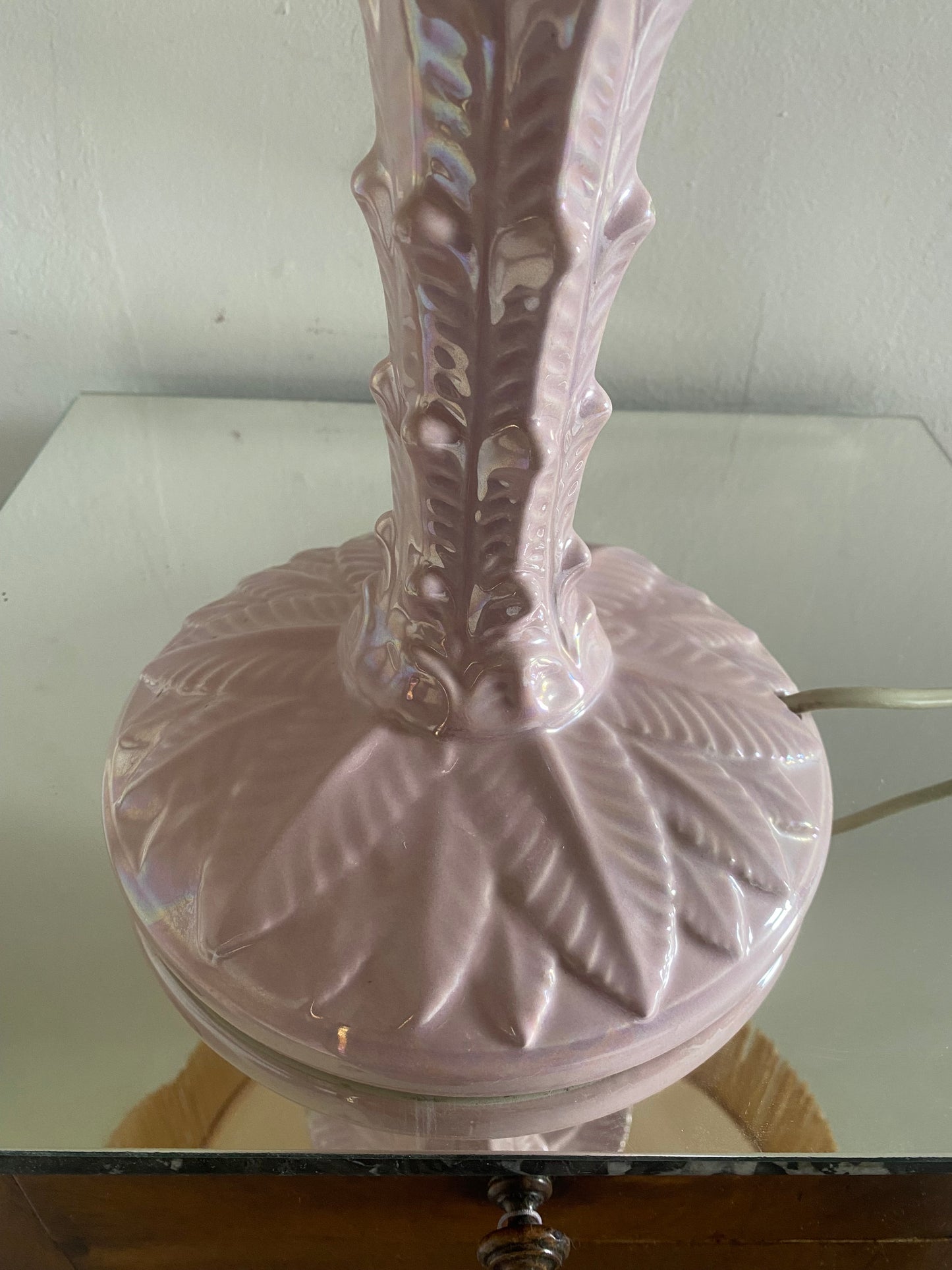 Lampe Palmier retro rose