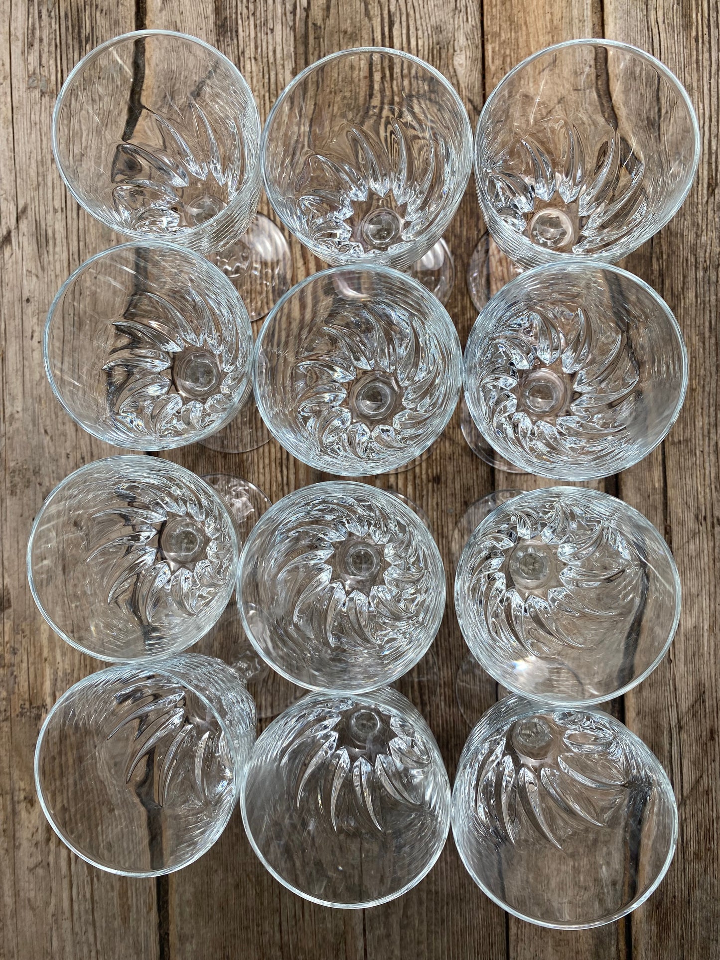 Lot de 12 verres a liqueur vintage Cristal d’Arques