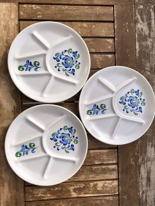 Trio d’assiettes à fondue Saint-Amand
