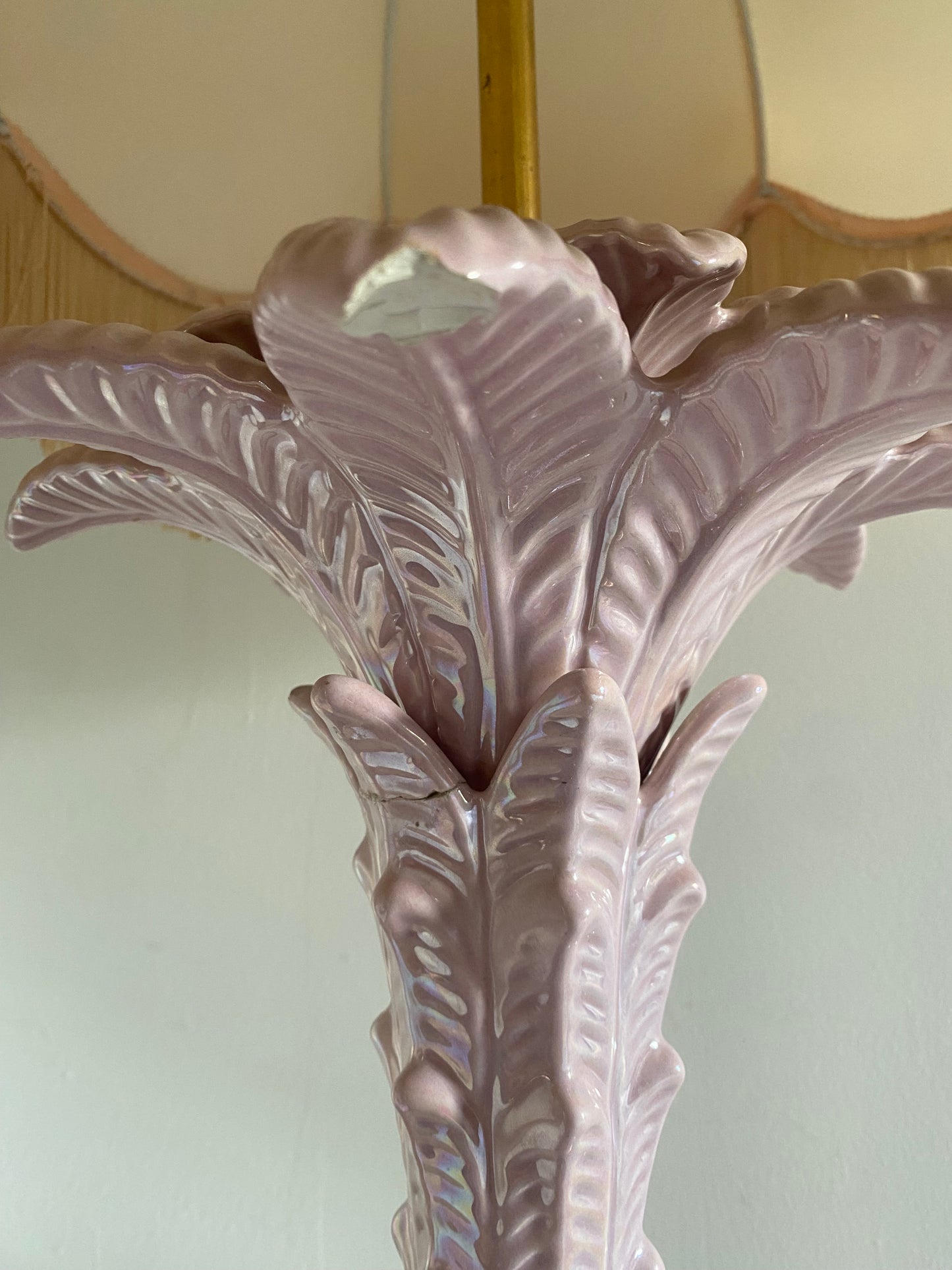 Lampe Palmier retro rose