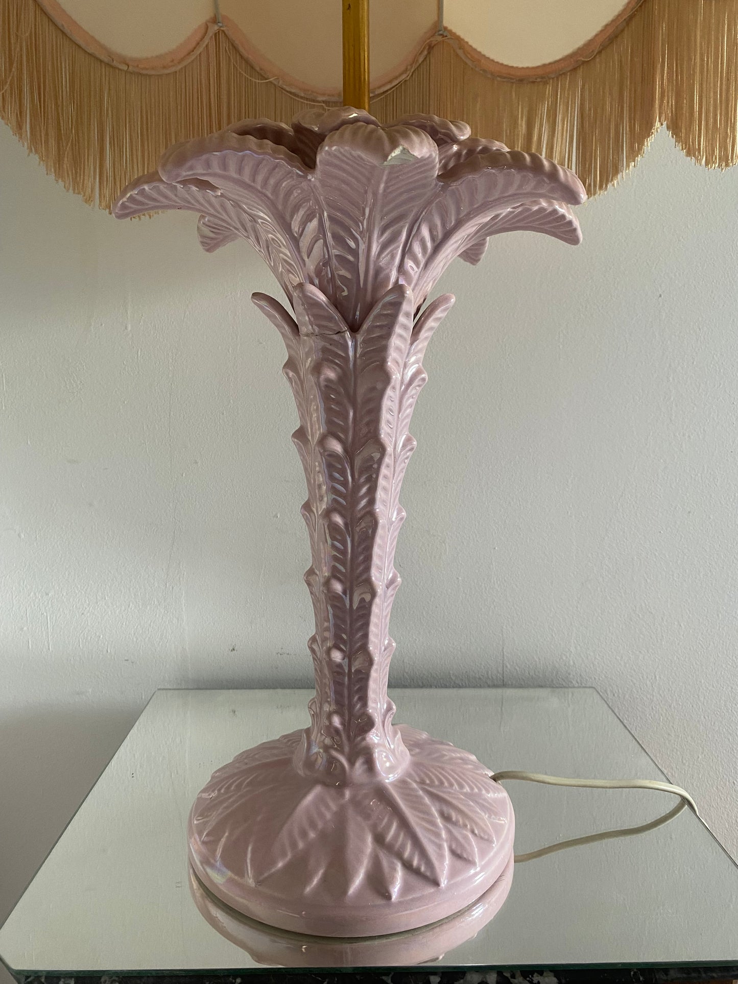 Lampe Palmier retro rose