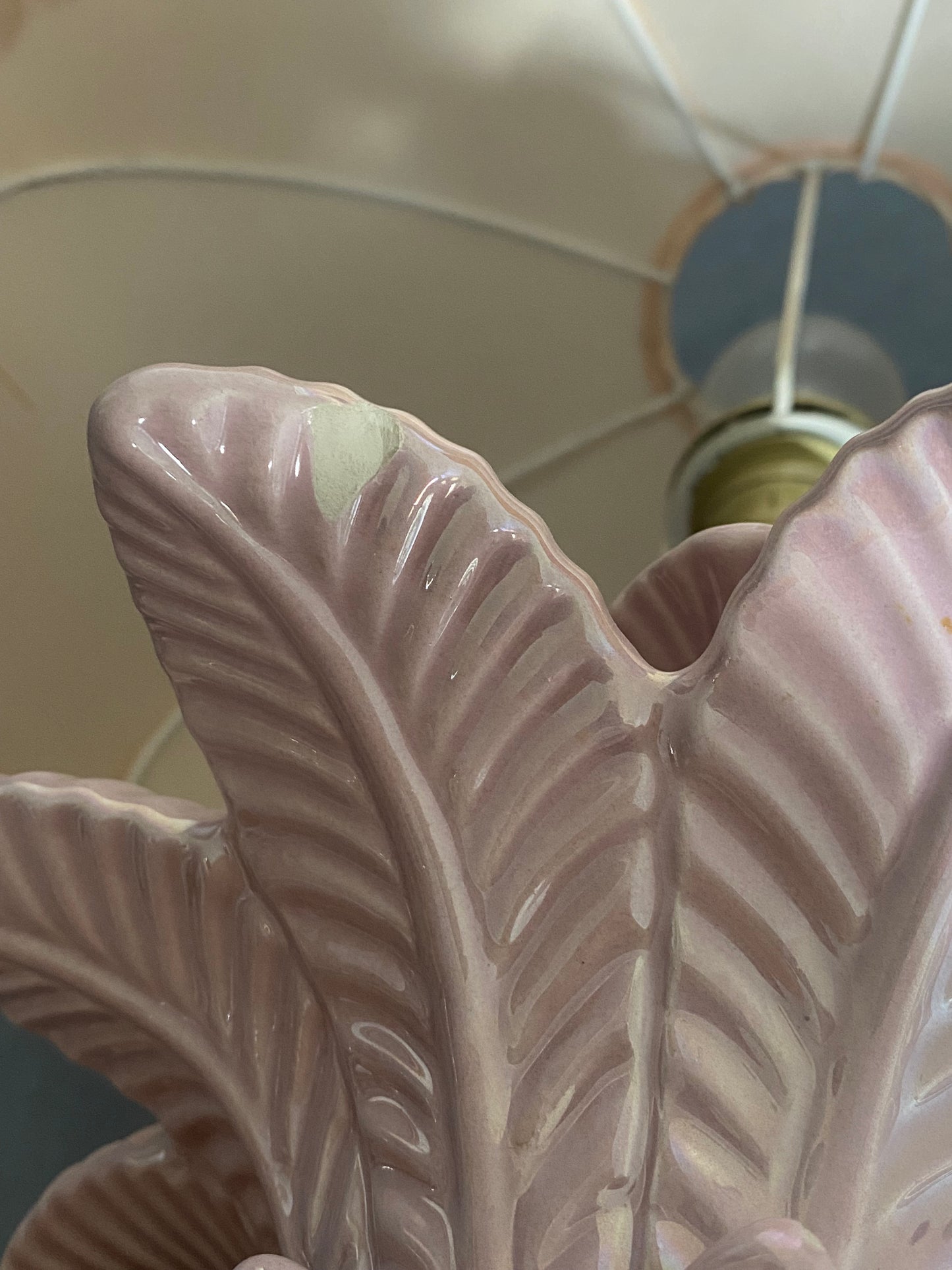 Lampe Palmier retro rose