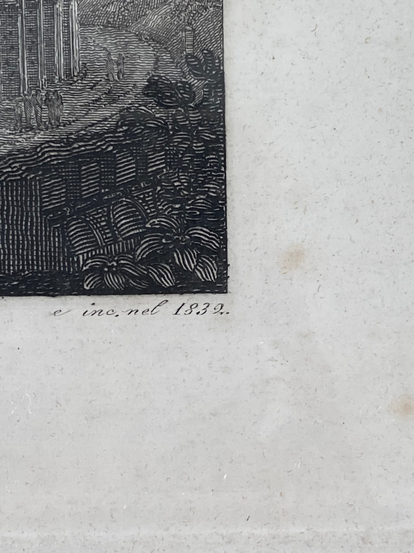 Lithographie du Colisée de Rome 1832