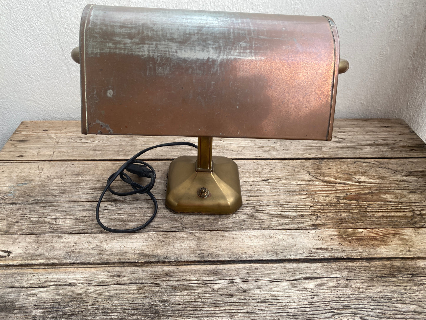Lampe de banquier vintage