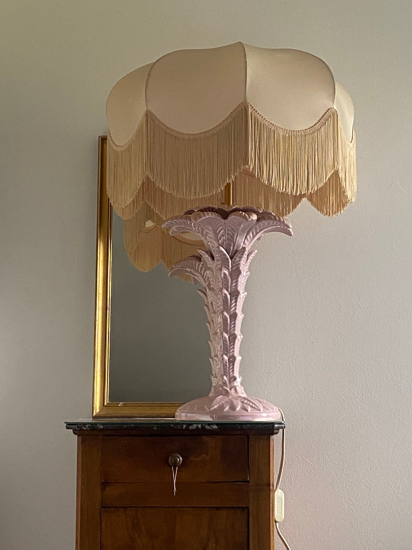 Lampe Palmier retro rose