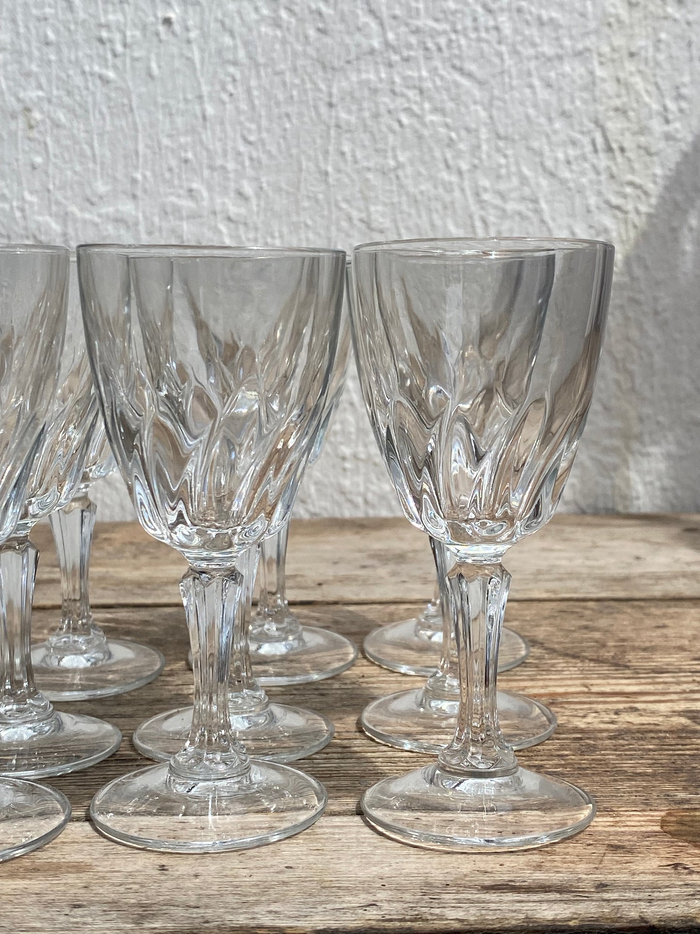 Lot de 12 verres à eau Flamenco Cristal d’Arques vintage