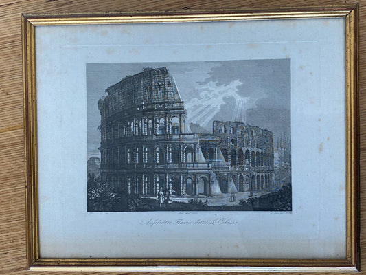 Lithographie du Colisée de Rome 1832