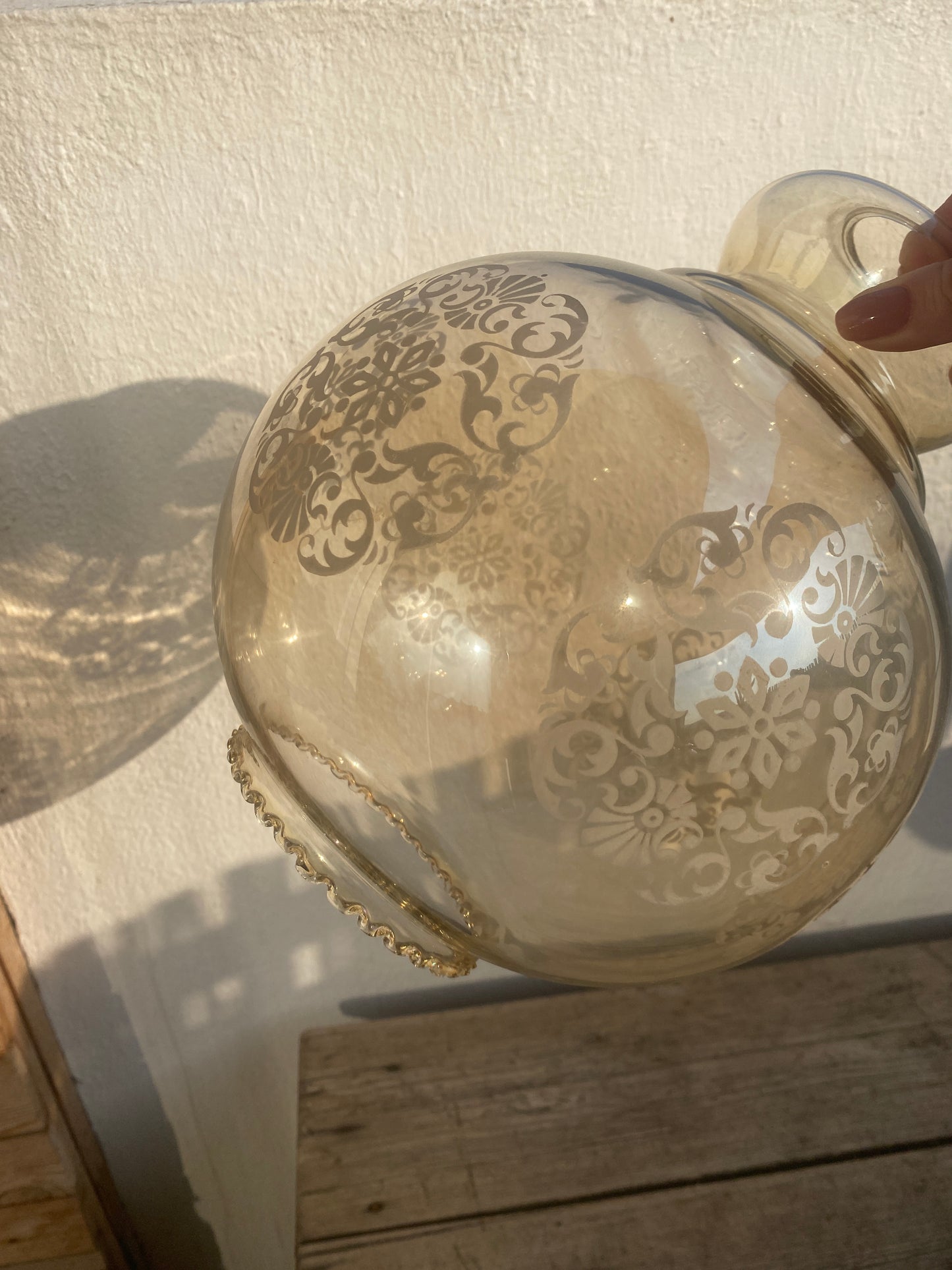Baladeuse transparente vintage