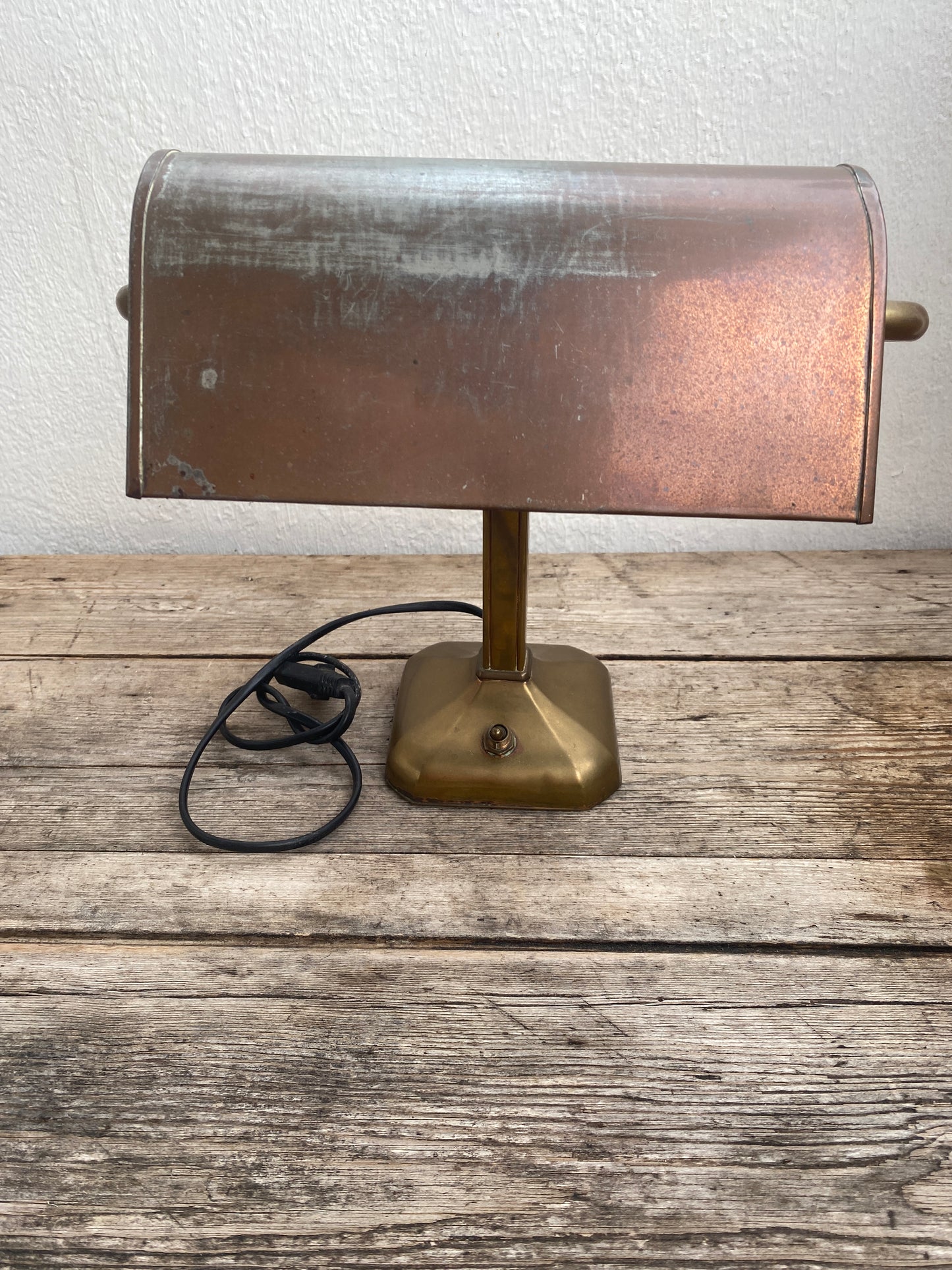 Lampe de banquier vintage